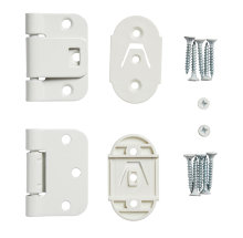 Indstikshængsel sæt hvid 2 stk.